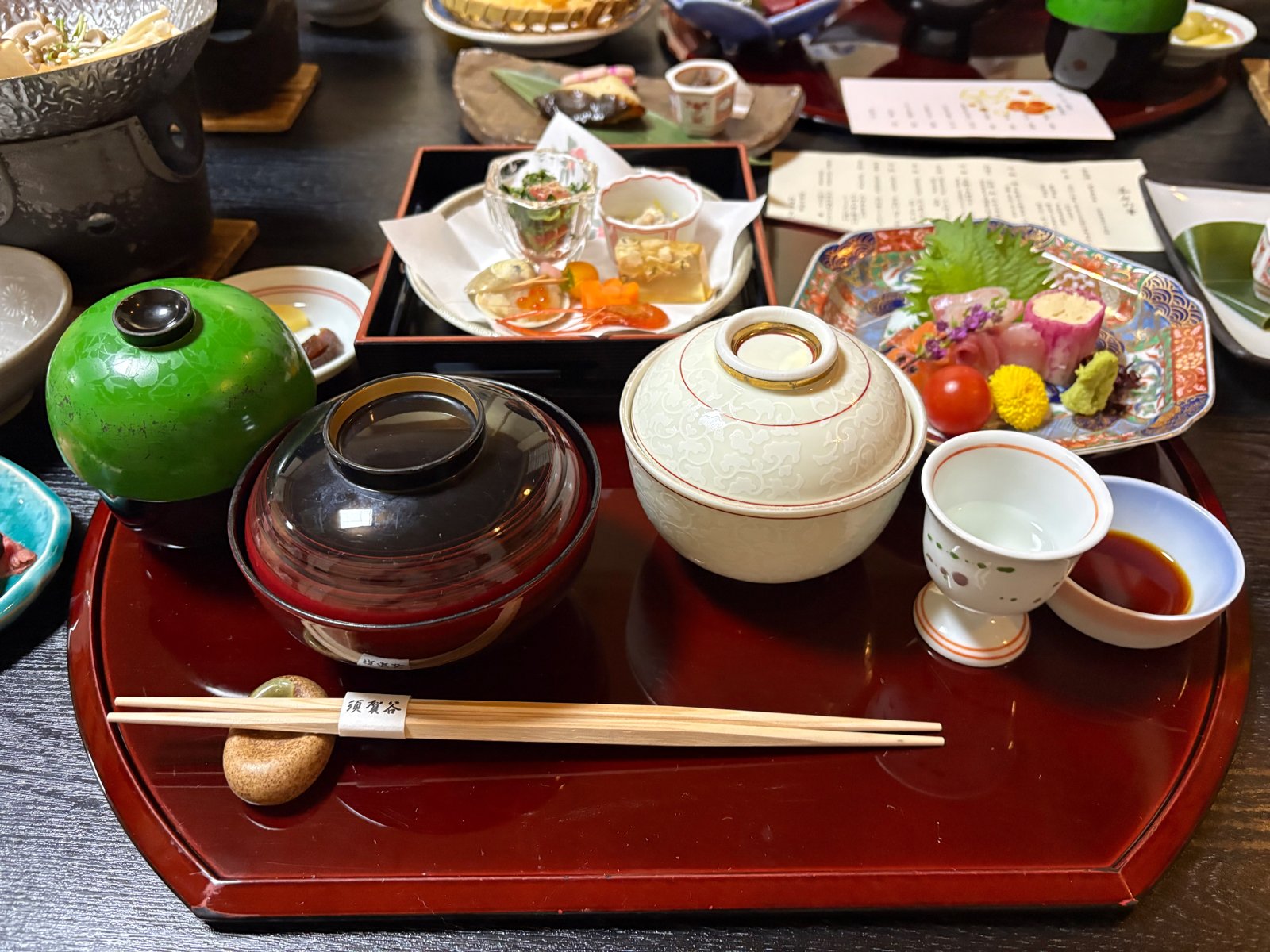 須賀谷温泉の部屋食の料理